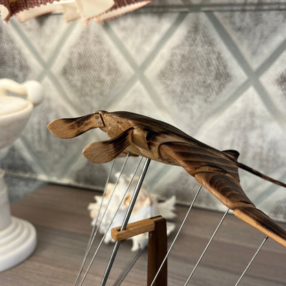Ocean Workshop™ Handcrafted Wooden Manta Ray Automaton