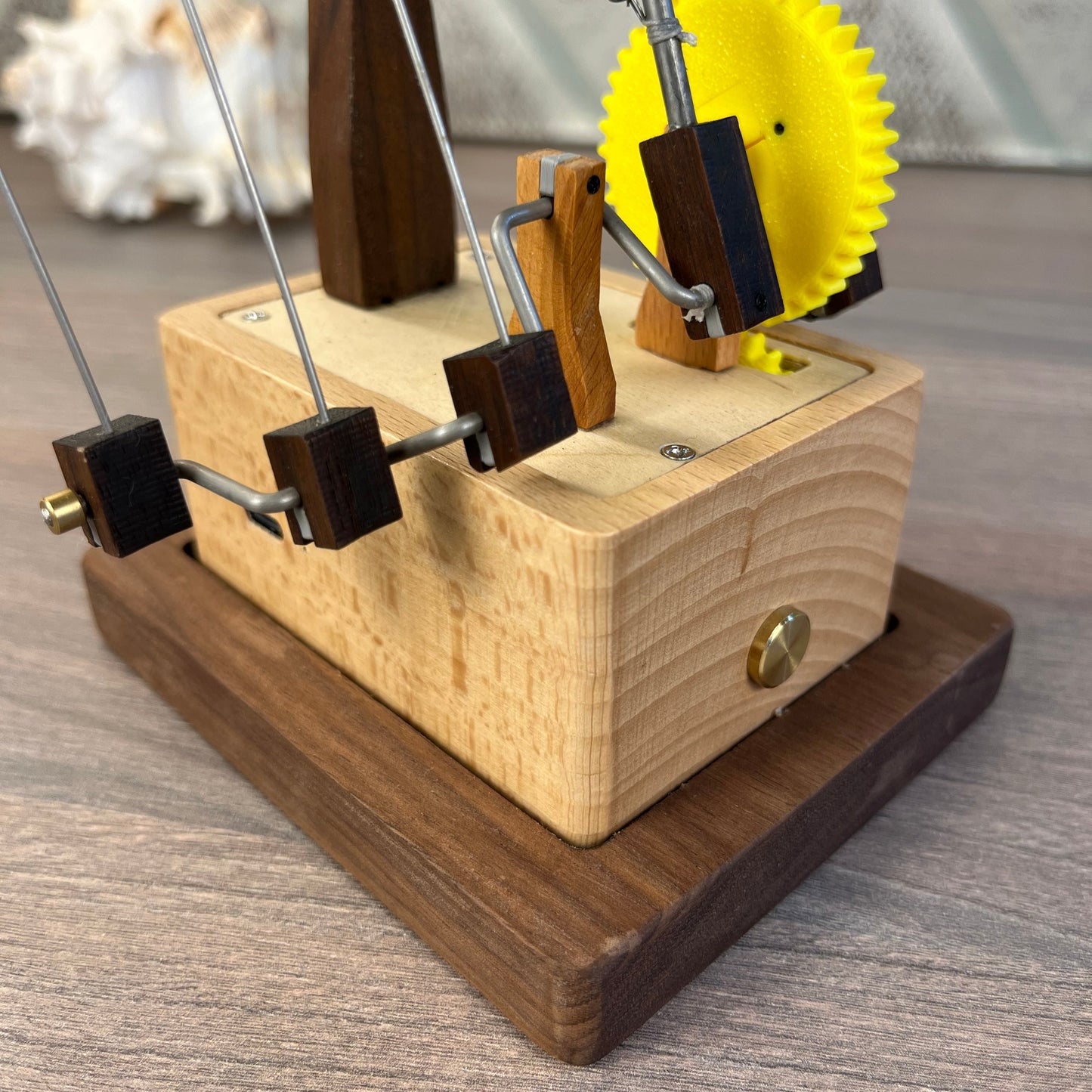 Ocean Workshop™ Handcrafted Wooden Manta Ray Automaton